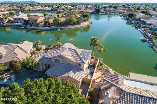 5281 W Quail Ave, Glendale, AZ 85308 - aerial perspective of suburban area with a water and mountain view