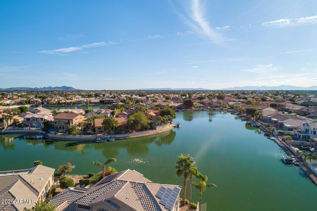 5281 W Quail Ave, Glendale, AZ 85308 - aerial view of residential area featuring a water and mountain view