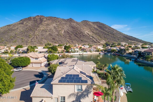 5281 W Quail Ave, Glendale, AZ 85308 - aerial perspective of suburban area with a water and mountain view