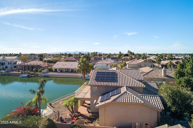 5281 W Quail Ave, Glendale, AZ 85308 - aerial perspective of suburban area with a water and mountain view