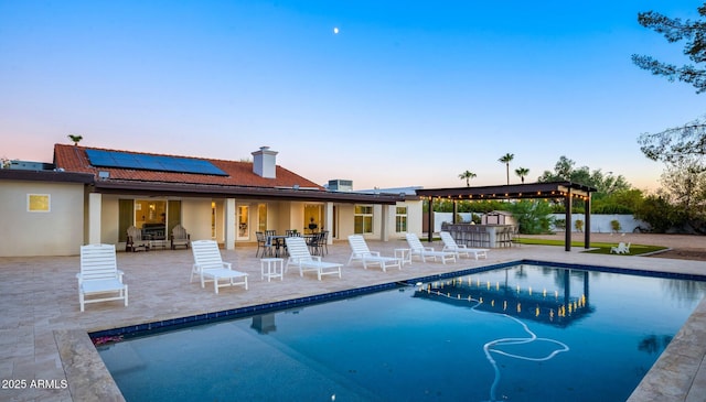 13620 N 80th Pl, Scottsdale, AZ 85260 - outdoor pool with a patio area and outdoor dining area