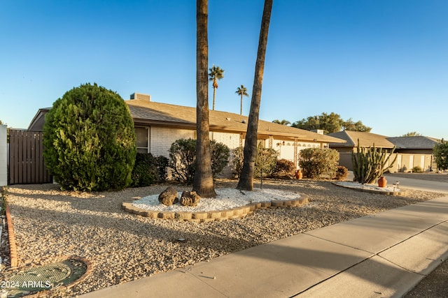 view of ranch-style house