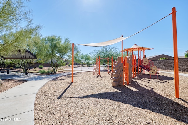 view of jungle gym