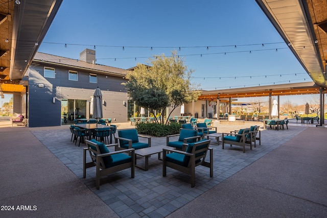 view of patio / terrace featuring outdoor lounge area