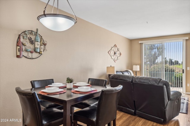 dining room featuring hardwood / wood-style floors