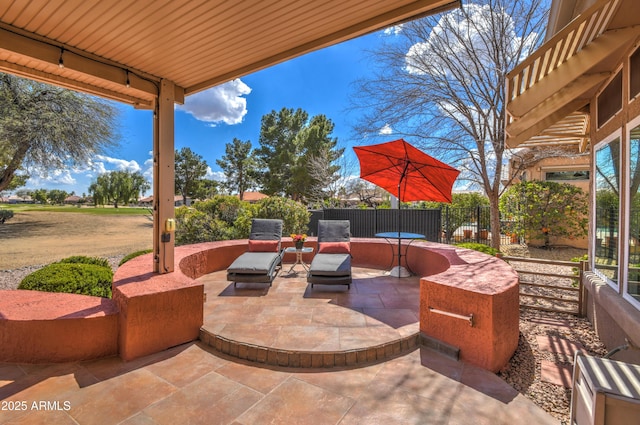 view of patio / terrace featuring outdoor lounge area