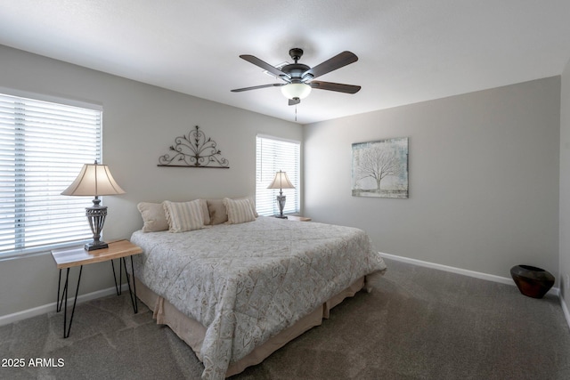 839 W Silver Creek Rd, Gilbert, AZ 85233 - carpeted bedroom featuring baseboards and ceiling fan