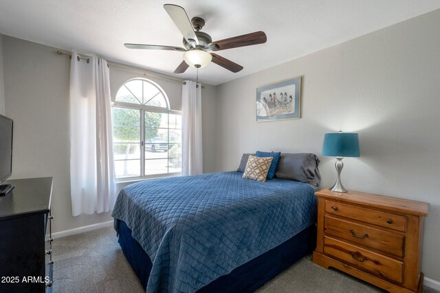 839 W Silver Creek Rd, Gilbert, AZ 85233 - bedroom featuring carpet floors and ceiling fan