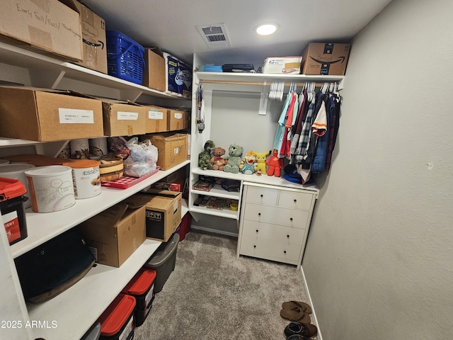 storage area with visible vents