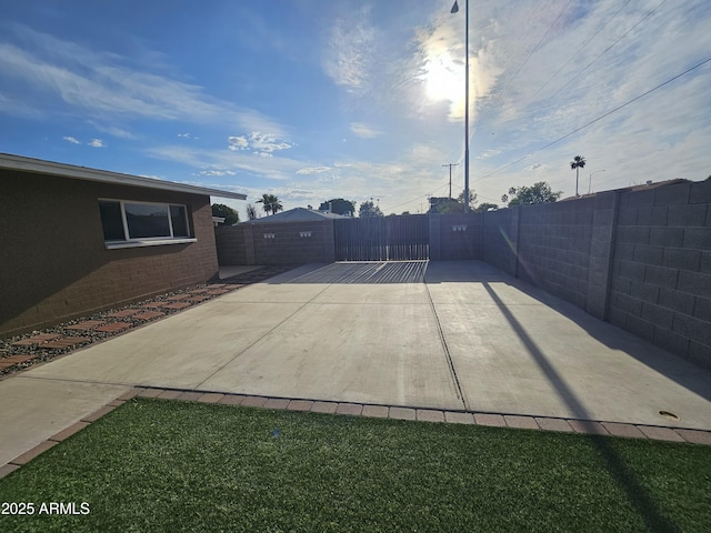 view of patio / terrace with a fenced backyard