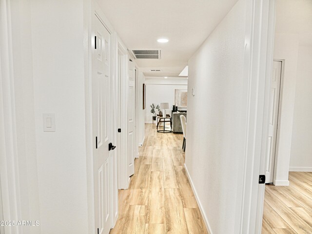 6401 E Eugie Ter, Scottsdale, AZ 85254 - hall with light wood finished floors, baseboards, and recessed lighting