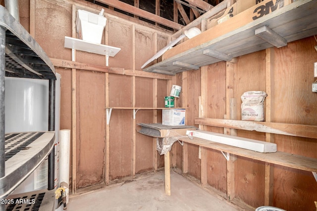 view of storage area