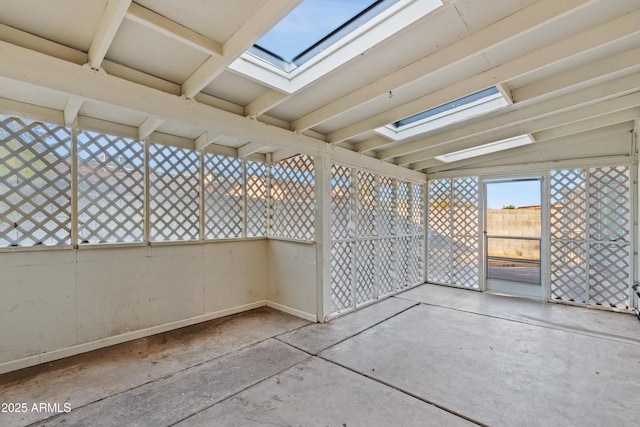 view of patio featuring fence