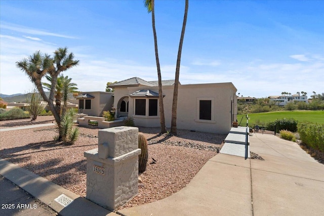 view of pueblo-style home