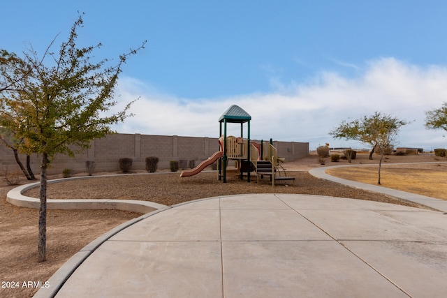 view of jungle gym