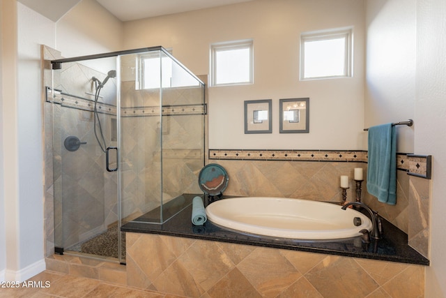 1617 E Copper Holw, Queen Creek, AZ 85140 - bathroom featuring a bath and a shower stall
