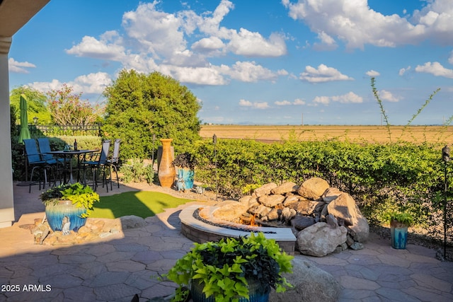 1617 E Copper Holw, Queen Creek, AZ 85140 - view of patio / terrace with a view of countryside