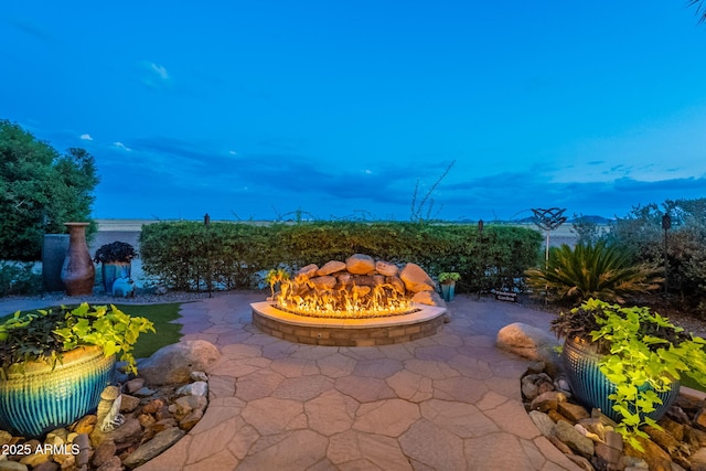1617 E Copper Holw, Queen Creek, AZ 85140 - view of patio with a fire pit