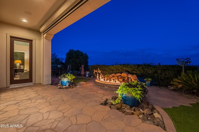 1617 E Copper Holw, Queen Creek, AZ 85140 - patio at twilight with a patio
