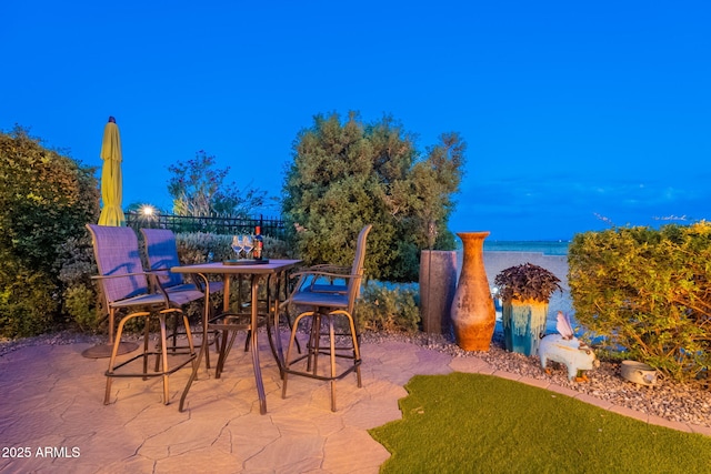 1617 E Copper Holw, Queen Creek, AZ 85140 - view of patio / terrace with a water view