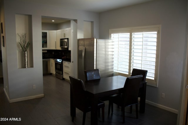 view of dining area