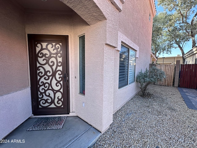 view of property entrance