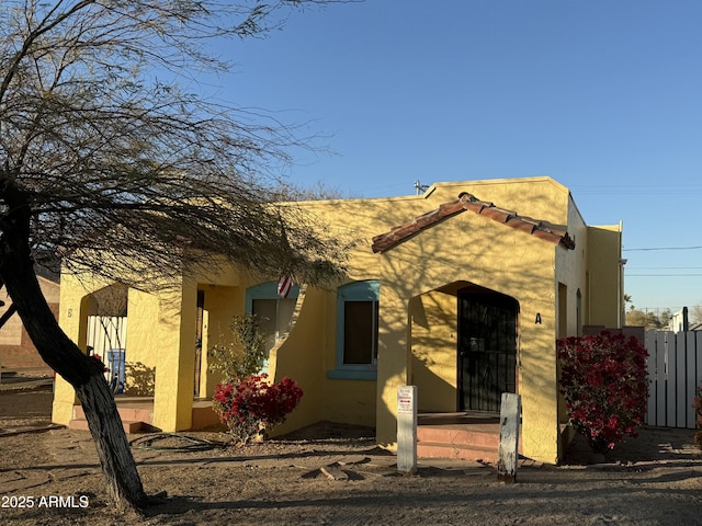 view of front of home