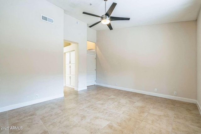 14452 N 98th Pl, Scottsdale, AZ 85260 - unfurnished room featuring ceiling fan and light tile patterned floors