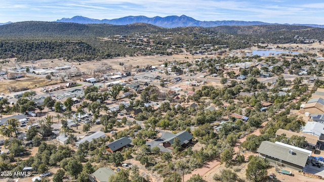 aerial view featuring a mountain view