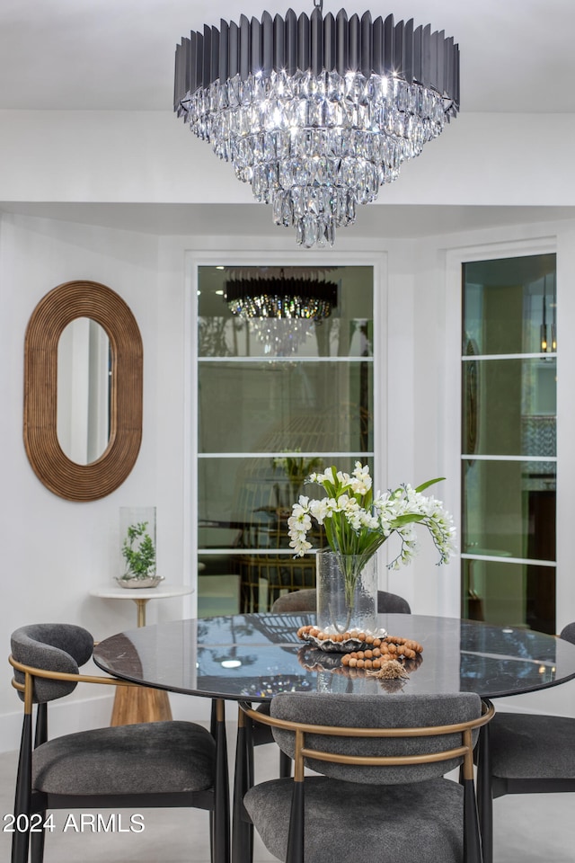 view of dining room