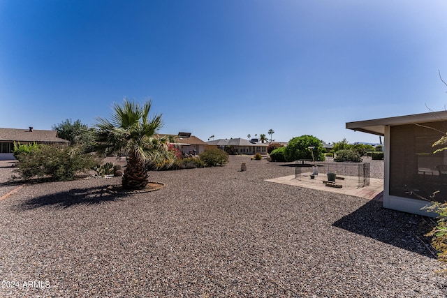 view of yard with a patio