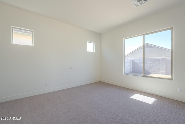 view of carpeted empty room