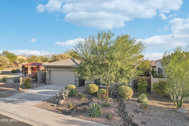 view of front of house featuring a garage