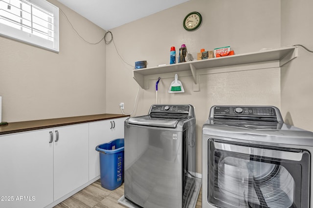 12932 W Cassia Trl, Peoria, AZ 85383 - laundry room featuring washer and dryer and light wood-style flooring
