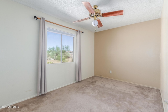 619 E Jensen St Unit 34, Mesa, AZ 85203 - carpeted empty room with ceiling fan, a textured ceiling, and baseboards
