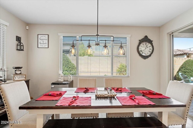 view of dining space