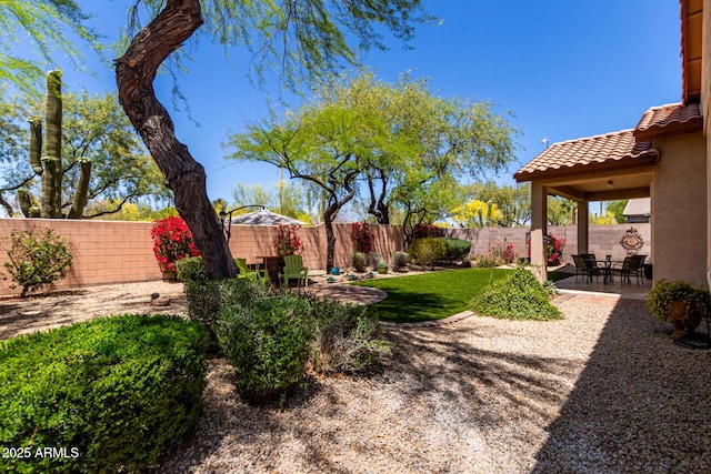 22232 N 48th St, Phoenix, AZ 85054 - view of yard featuring a fenced backyard and a patio