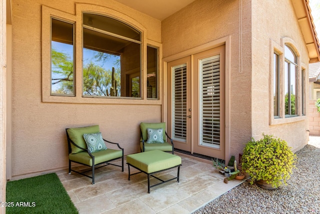 22232 N 48th St, Phoenix, AZ 85054 - view of patio / terrace featuring french doors