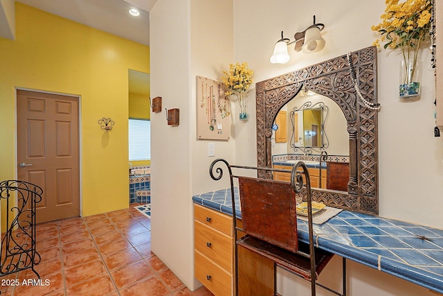 bathroom featuring tile patterned flooring