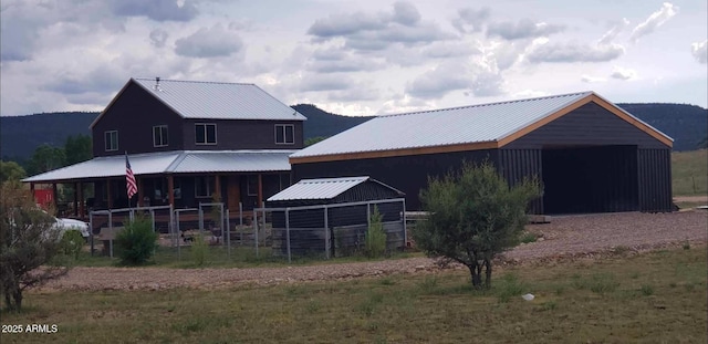 view of horse barn