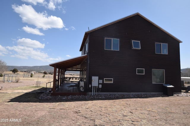 view of home's exterior with a patio