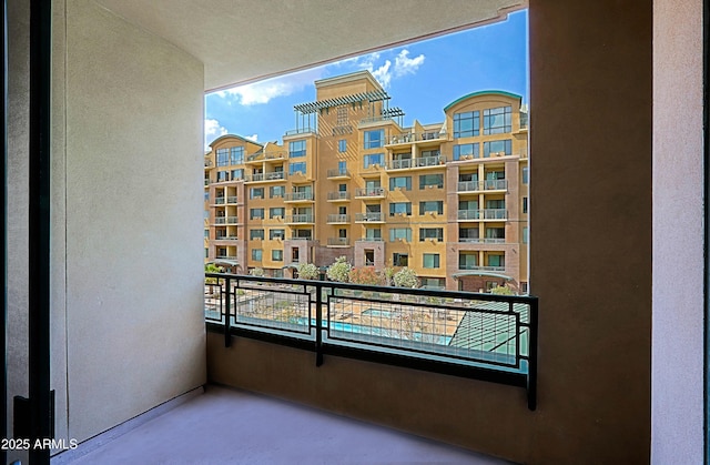 view of balcony
