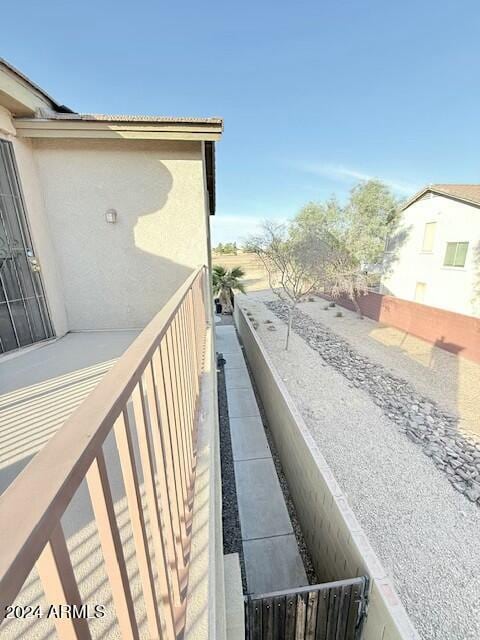 view of balcony