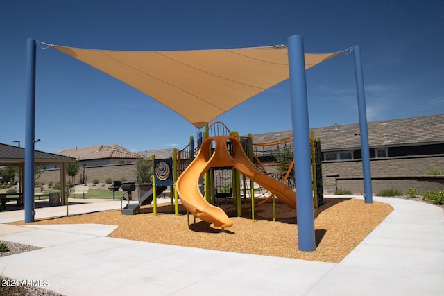 view of jungle gym