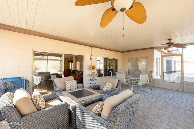 view of patio / terrace with outdoor lounge area