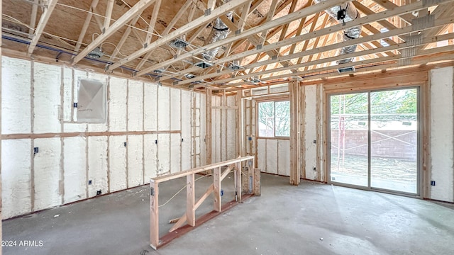 misc room featuring concrete flooring