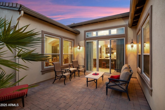 12904 W Dale Ln, Peoria, AZ 85383 - view of patio terrace at dusk