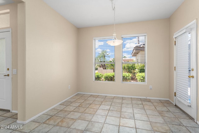 view of tiled empty room