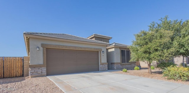 view of front of home featuring a garage