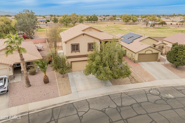 bird's eye view featuring a residential view